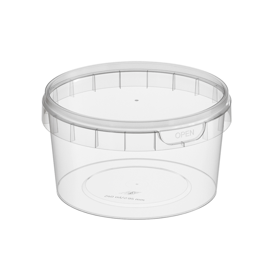 Пластиковая банка контейнер герметичная 0,240 л/95