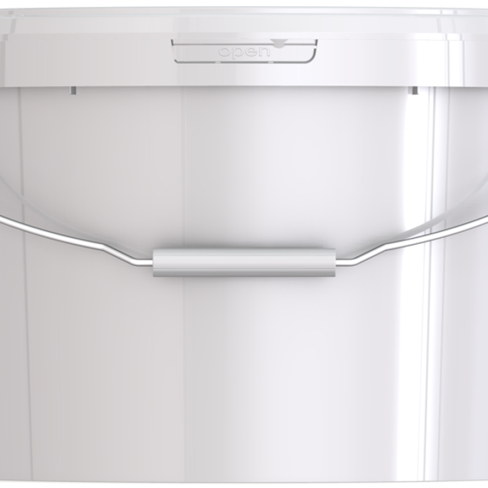 Ведро пластиковое круглое с крышкой JET2+ 109