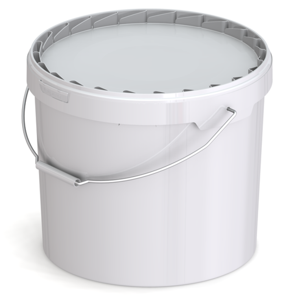 Ведро пластиковое круглое с крышкой JET+177