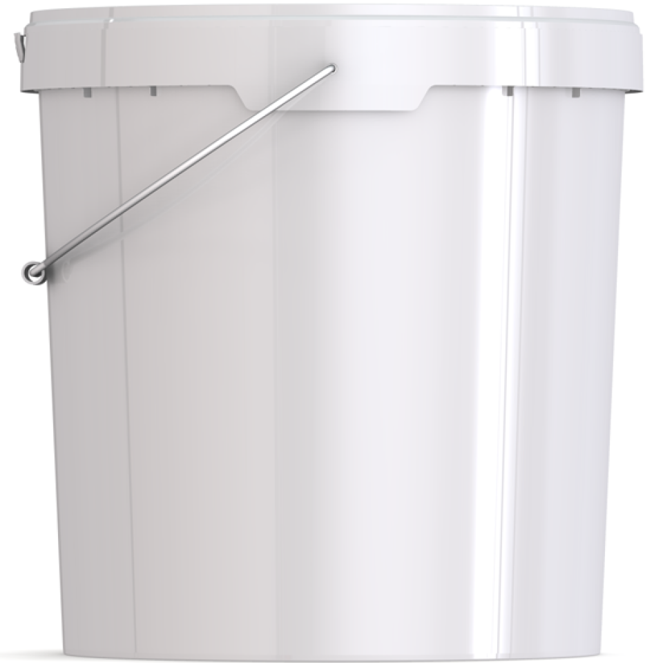 Ведро пластиковое круглое с крышкой JET+205