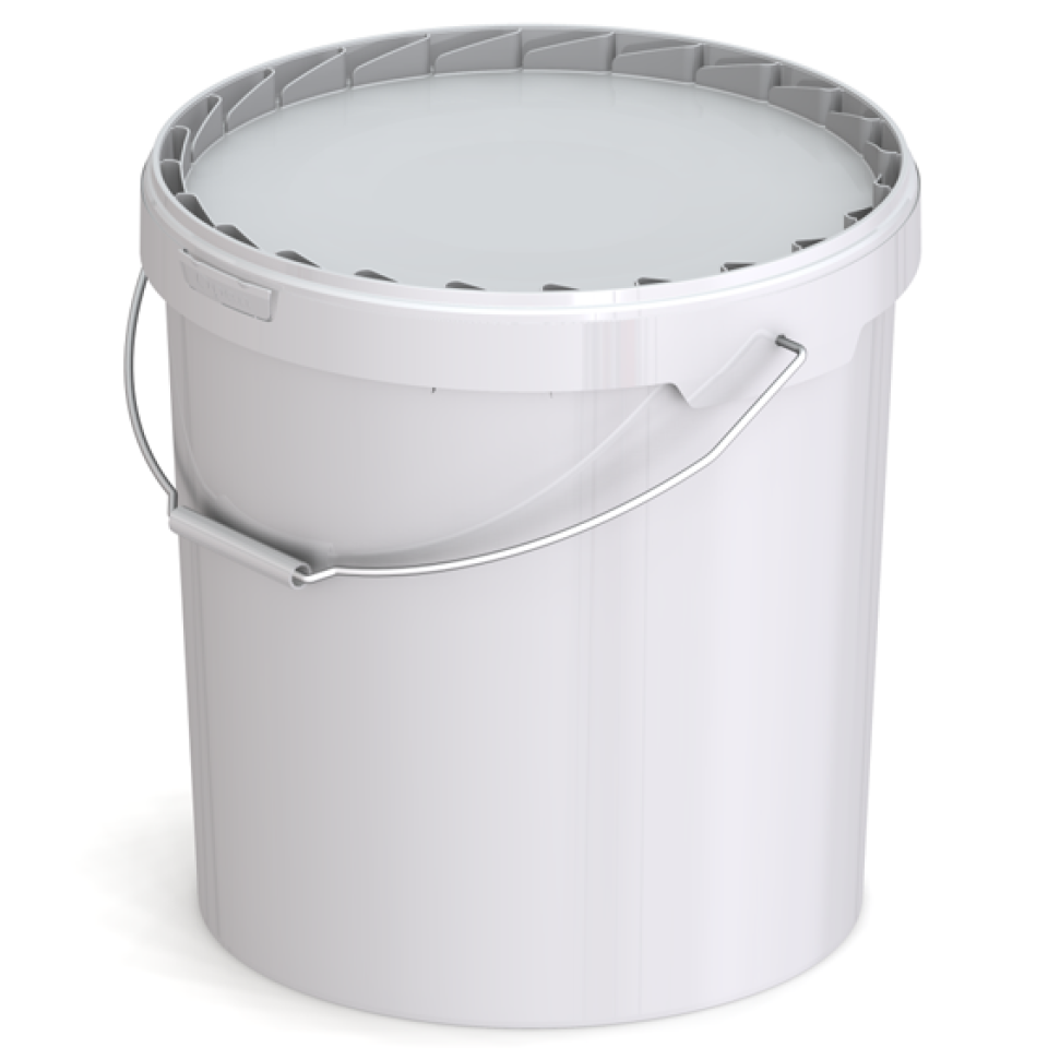 Ведро пластиковое круглое с крышкой JET+205