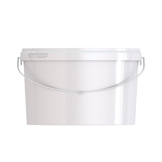 Ведро пластиковое овальное с крышкой JETO 55