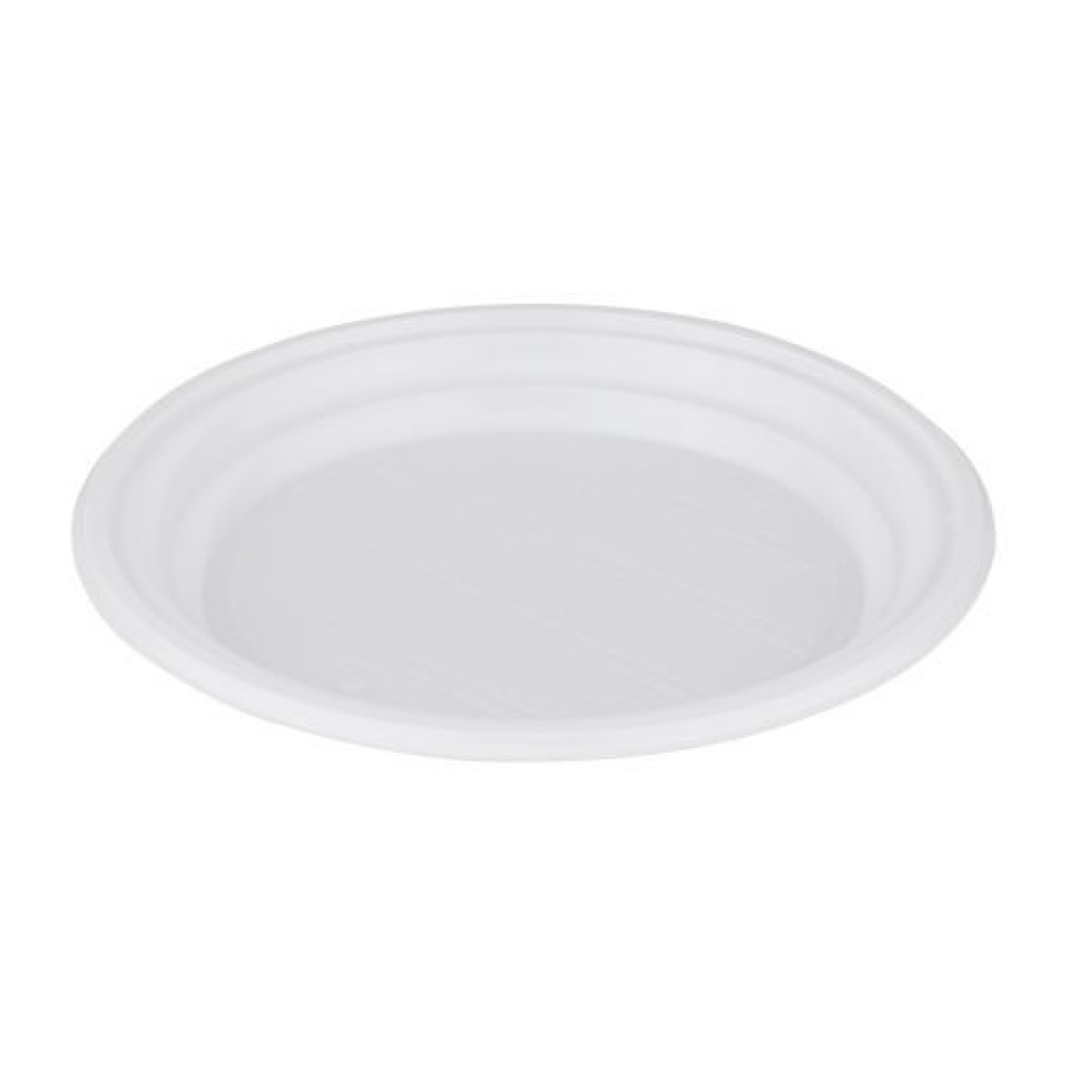 Тарелка бессекционная десертная ПС D=165мм цвет Белый (3,2г) СТП (х100/2400)
