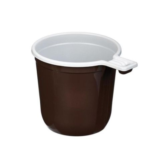 Чашка кофейная ЭКО ПП цвет Коричнево-белый 200мл И (х50/1250)
